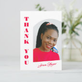 Modern Trendy Pink Script Graduation (Staand voorkant)