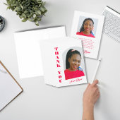 Modern Trendy Pink Script Graduation