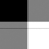 Modern Trendy Plaid in Black & White for Him Custo Fleece Deken