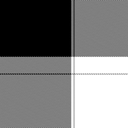 Modern Trendy Plaid in Black & White for Him Custo Fleece Deken