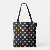 Modern Trendy Polka Dots Tote Bag (Achterkant)