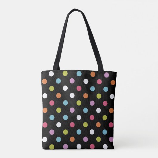 Modern Trendy Polka Dots Tote Bag (Achterkant)
