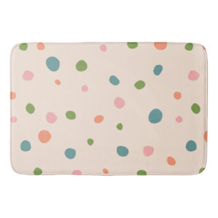 Modern trendy polka stipt patroon schattig roze badmat