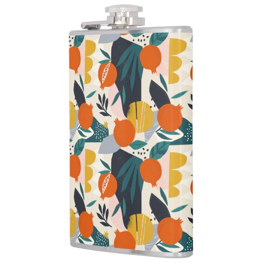 Modern Trendy Preppy Chic Apricot and Leaves Heupfles (Links)