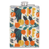 Modern Trendy Preppy Chic Apricot and Leaves Heupfles (Achterkant)