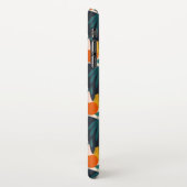 Modern Trendy Preppy Chic Apricot and Leaves iPhone Hoesje (Linkerkant)