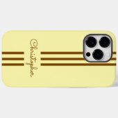 Modern Trendy Racing Stripes monogrammed Case-Mate iPhone Case (Achterkant (horizontaal))