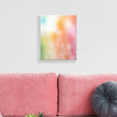 Modern Trendy Red Pink Blue Paars Green Yellow Canvas Afdruk (Insitu (Woonkamer))