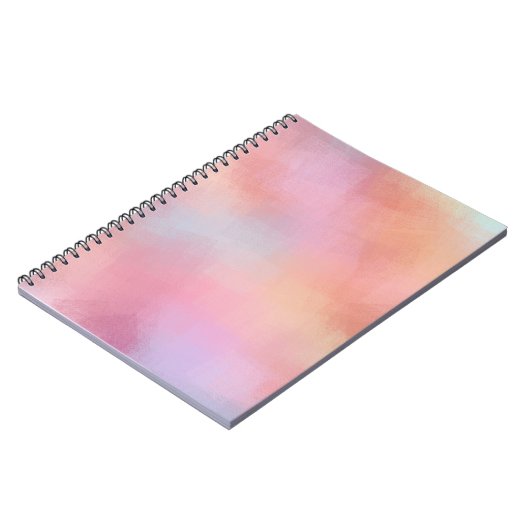 Modern Trendy Red Pink Yellow Blue Paars Green Notitieboek (Linkerzijde)