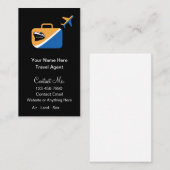 Modern trendy reisagent expert visitekaartje (Voorkant / Achterkant)