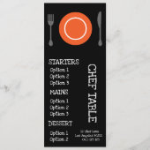 Modern trendy restaurant diner menu (Voorkant)