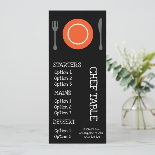 Modern trendy restaurant diner menu (Staand voorkant)