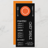 Modern trendy restaurant diner menu (Voorkant / Achterkant)
