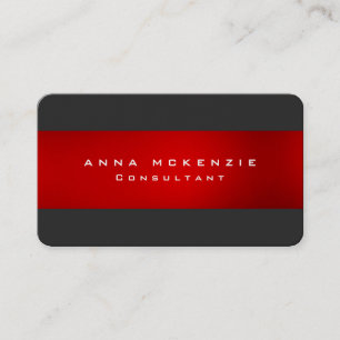 Modern Trendy Rood Grijs Uniek Trendy Creatief Visitekaartje