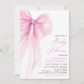 Modern trendy roze boog Baby shower Kaart (Voorkant)