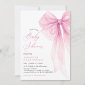 Modern trendy roze boog Baby shower Kaart (Voorkant)