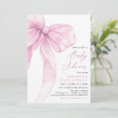 Modern trendy roze boog Baby shower Kaart (Staand voorkant)