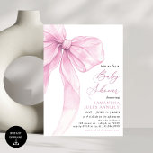 Modern trendy roze boog Baby shower Kaart