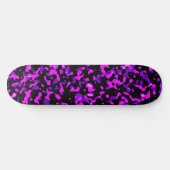 Modern Trendy Roze en Paarse Camouflage Patroon Persoonlijk Skateboard (Horizontaal)