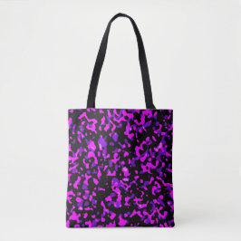 Modern Trendy Roze en Paarse Camouflage Patroon Tote Bag