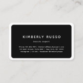 Modern, trendy, salon afspraak kaart afsprakenkaartje (Voorkant)