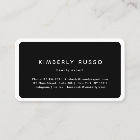 Modern, trendy, salon afspraak kaart afsprakenkaartje (Voorkant)