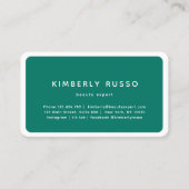 Modern, trendy, salon afspraak kaart afsprakenkaartje (Voorkant)