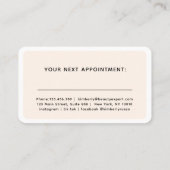 Modern, Trendy, Salon Afsprakenkaartje (Achterkant)