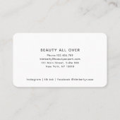 Modern, trendy, salon, dames-Logo Visitekaartje (Achterkant)