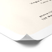 Modern, trendy, salon prijslijst Poster (Hoek)