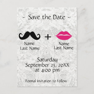 Modern Trendy Save the Date Aankondigingskaart