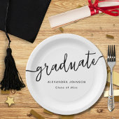 Modern Trendy Script Graduation Party Papieren Bordje