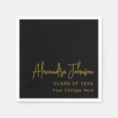 Modern Trendy Script Graduation Party Servet (Voorkant)