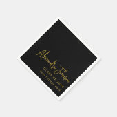 Modern Trendy Script Graduation Party Servet (Hoek)