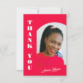 Modern Trendy Script Pink Graduation (Voorkant)