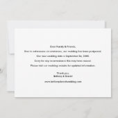 Modern Trendy Script Same Love Nieuwe Datum Fotoka Save The Date (Achterkant)