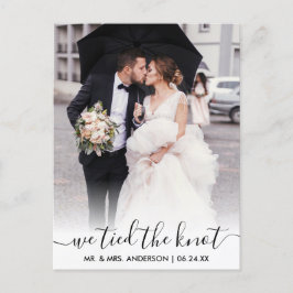Modern Trendy Script we hebben de 'Knot' bedekking Briefkaart