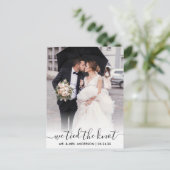 Modern Trendy Script we hebben de 'Knot' bedekking Briefkaart (Staand voorkant)