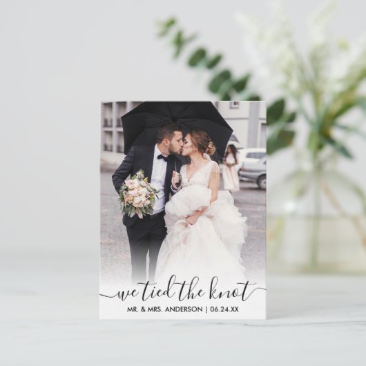 Modern Trendy Script we hebben de 'Knot' bedekking Briefkaart (Staand voorkant)