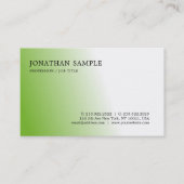 Modern Trendy Smooth Professional Sjabloon Groen Visitekaartje (Voorkant)