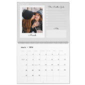 Modern Trendy Snapshot Photo Scrapbooking Collage Kalender (Mar 2026)