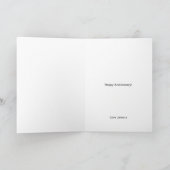 Modern trendy stijlvol script foto Jubileum Kaart (Binnen)