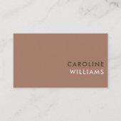 Modern trendy stoffig rozenhout visitekaartje (Voorkant)