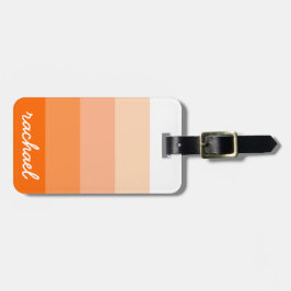 Modern Trendy Stripes Personalized Bagagelabel