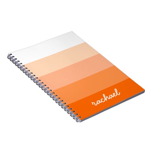 Modern Trendy Stripes Personalized Notitieboek (Rechterzijde)