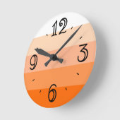 Modern Trendy Stripes Ronde Klok (Hoek)