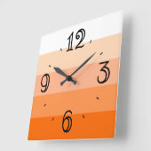 Modern Trendy Stripes Vierkante Klok (Hoek)