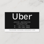 Modern & Trendy Taxi Cab Driver photo qr code Visitekaartje (Voorkant)