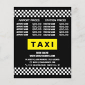 Modern & Trendy, taxibedrijf met prijstabel Flyer (Achterkant)