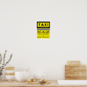 Modern & Trendy, taxibusfirma Adverteren Poster (Keuken)